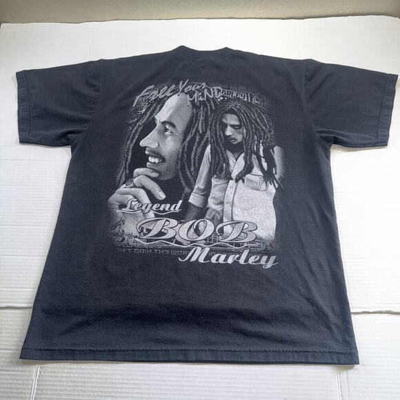 Two And Two Bob Marley T Shirt Size M Graphic Print - Picture 8 of 10